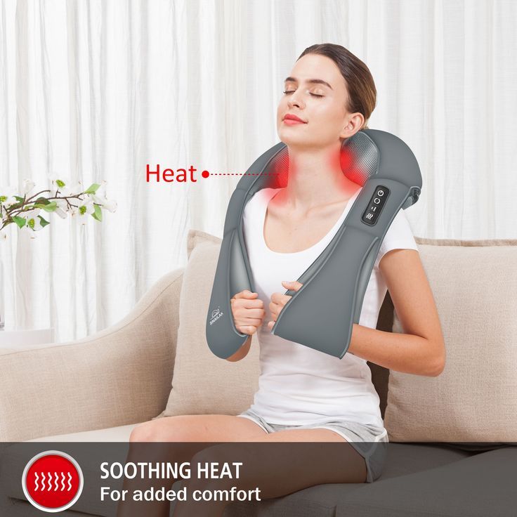 Cordless Neck & Shoulder Pain Relief Massager – Hands Free | Rechargeable