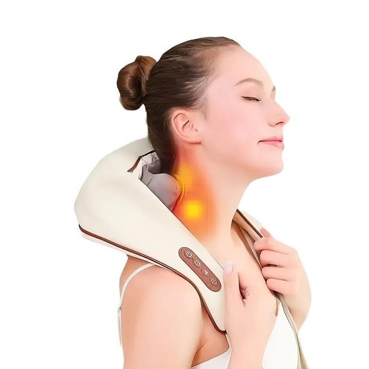 Cordless Neck & Shoulder Pain Relief Massager – Hands Free | Rechargeable